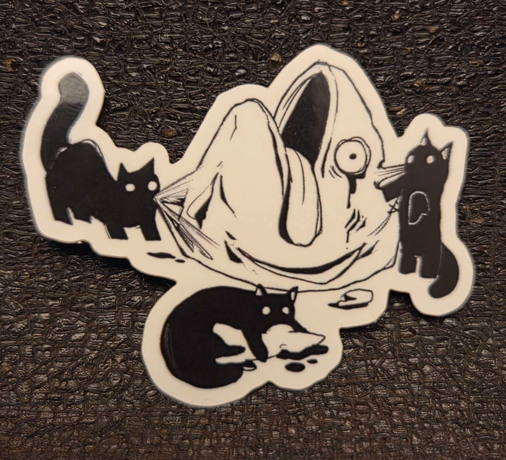 Fishy Kitties Sticker