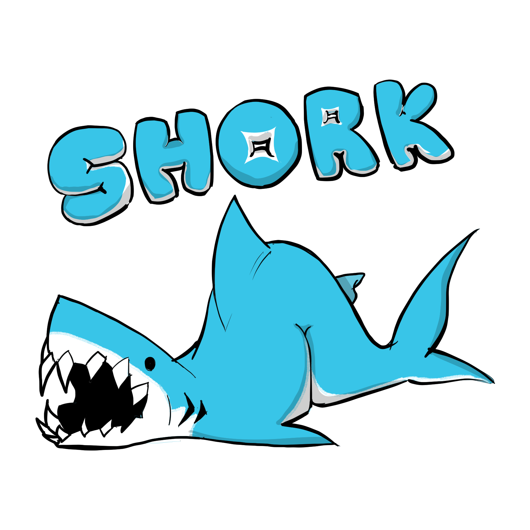 Shork Sticker